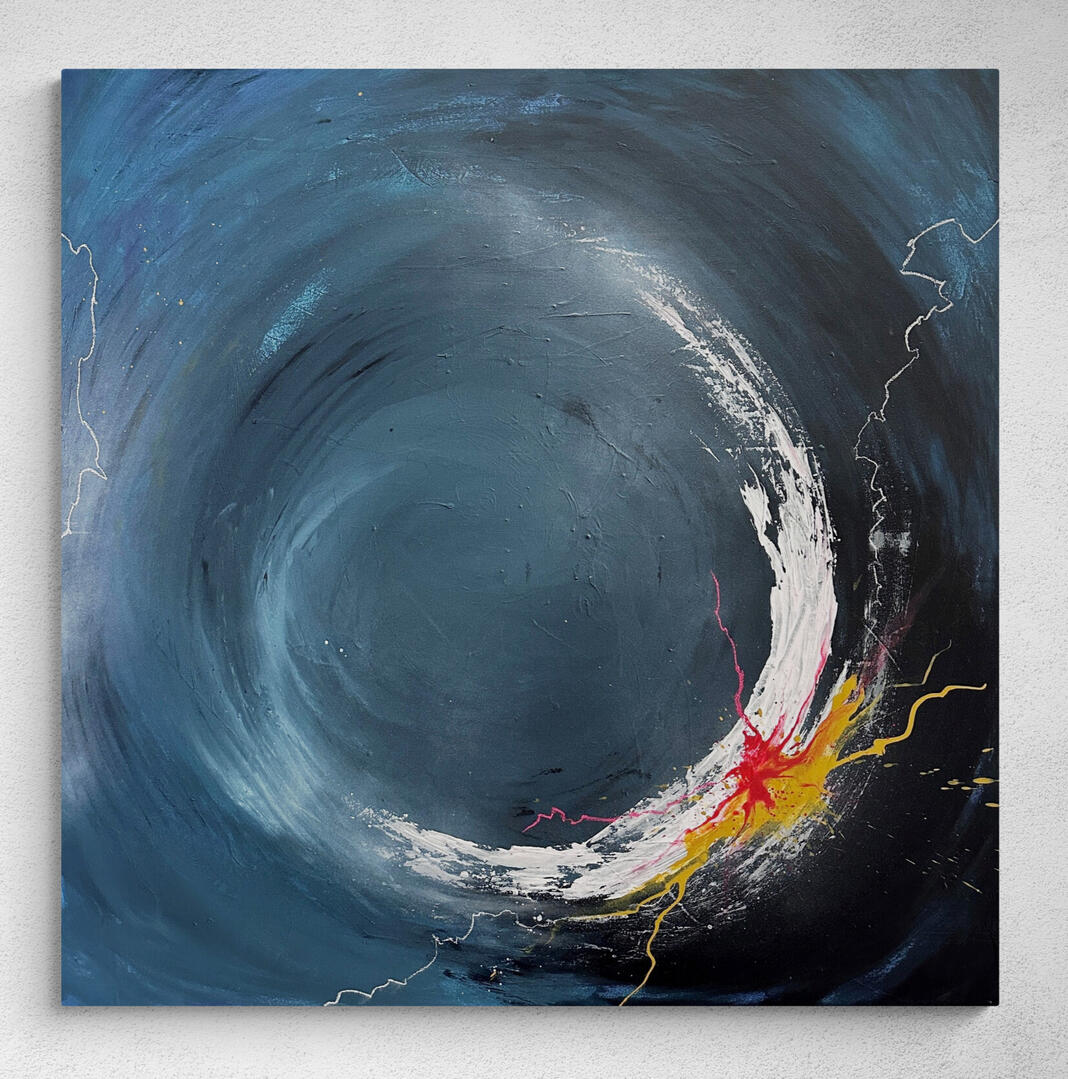 Frequenz #5 - Acryl auf Keilrahmen 100x100cm - €320,-